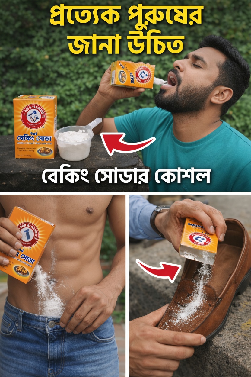 প্রতিদিনের সতেজতার জন্য প্রতিটি পুরুষের জানা উচিত বেকিং সোডার ৮টি সহজ টিপস