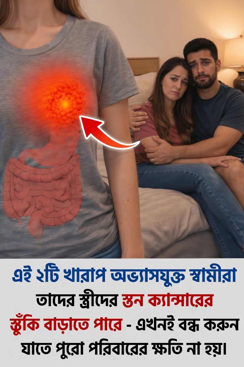 ধূমপান ও মদ্যপানের মতো স্বামীর অস্বাস্থ্যকর অভ্যাস কীভাবে স্ত্রীর স্তন ক্যান্সারের ঝুঁকির কারণগুলিকে প্রভাবিত করতে পারে