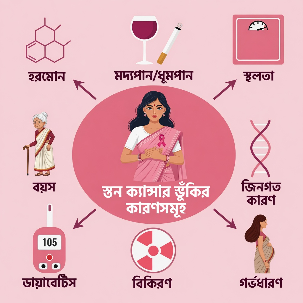 ধূমপান ও মদ্যপানের মতো স্বামীর অস্বাস্থ্যকর অভ্যাস কীভাবে স্ত্রীর স্তন ক্যান্সারের ঝুঁকির কারণগুলিকে প্রভাবিত করতে পারে