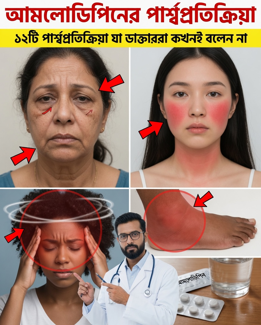 অ্যামলোডিপাইনের পার্শ্বপ্রতিক্রিয়াগুলো বিশ্লেষণ: আপনার শরীর আপনাকে কী বলতে চাইছে