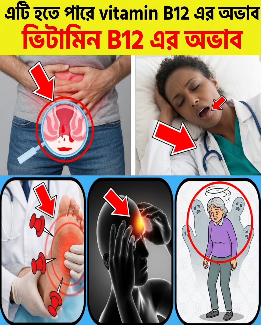 ৮টি অদ্ভুত লক্ষণ যা ইঙ্গিত করে যে আপনার শরীরে হয়তো ভিটামিন বি১২-এর অভাব রয়েছে
