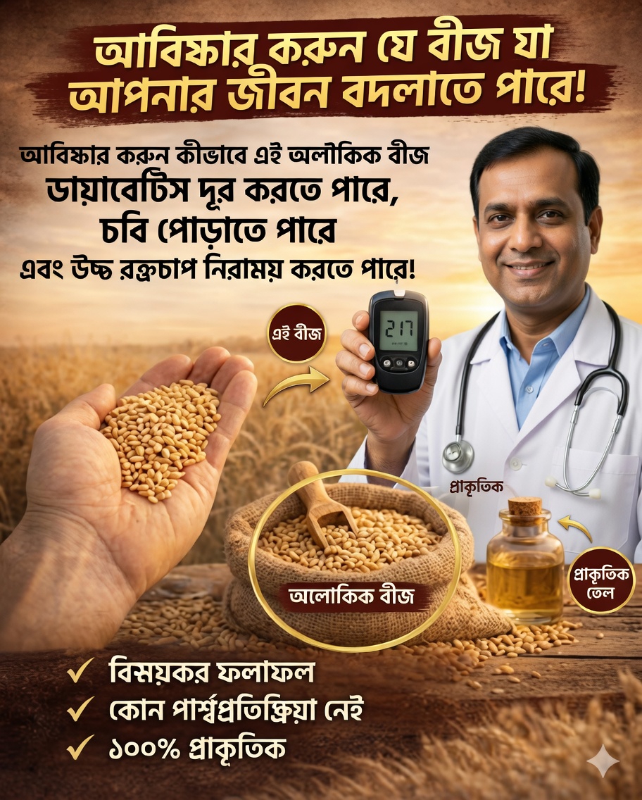 🌱 যে বীজকে চিকিৎসকেরা “উদ্ভিজ্জ সোনা” বলে ডাকেন: আপনার স্বাস্থ্যের জন্য বিস্ময়কর উপকারিতা