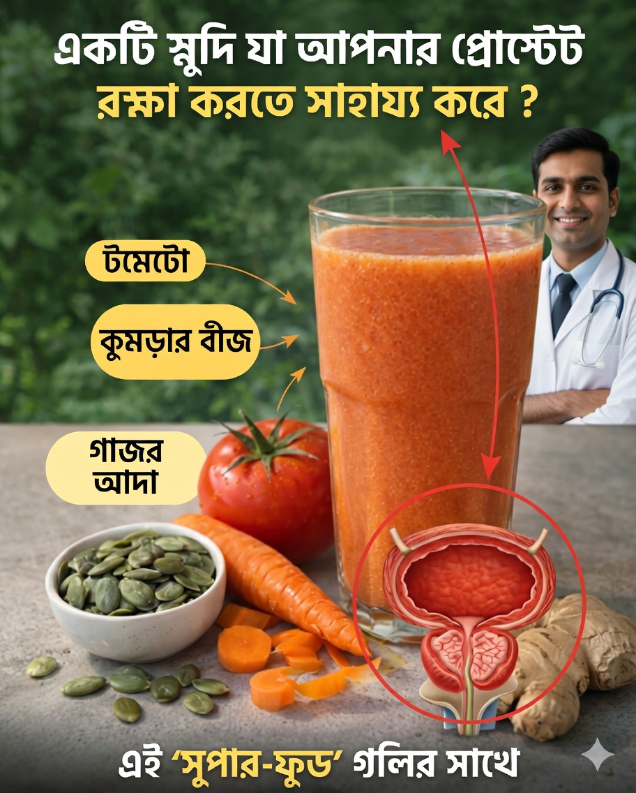 🌿 কীভাবে প্রাকৃতিকভাবে প্রোস্টেটের স্বাস্থ্য উন্নত করবেন: সহজ ও কার্যকর প্রতিকার