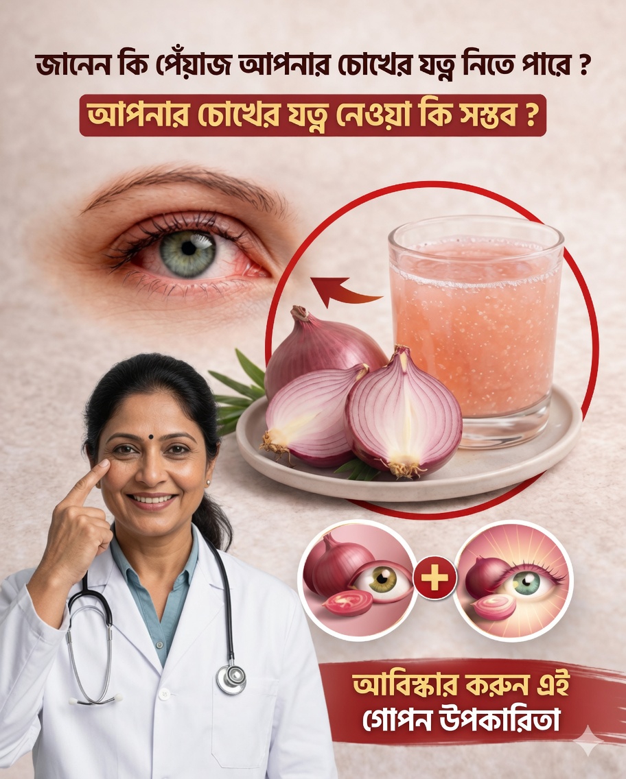👁️ চোখের যত্নে পেঁয়াজ: ৫ দিনের একটি প্রাকৃতিক পরীক্ষার অনুসন্ধান