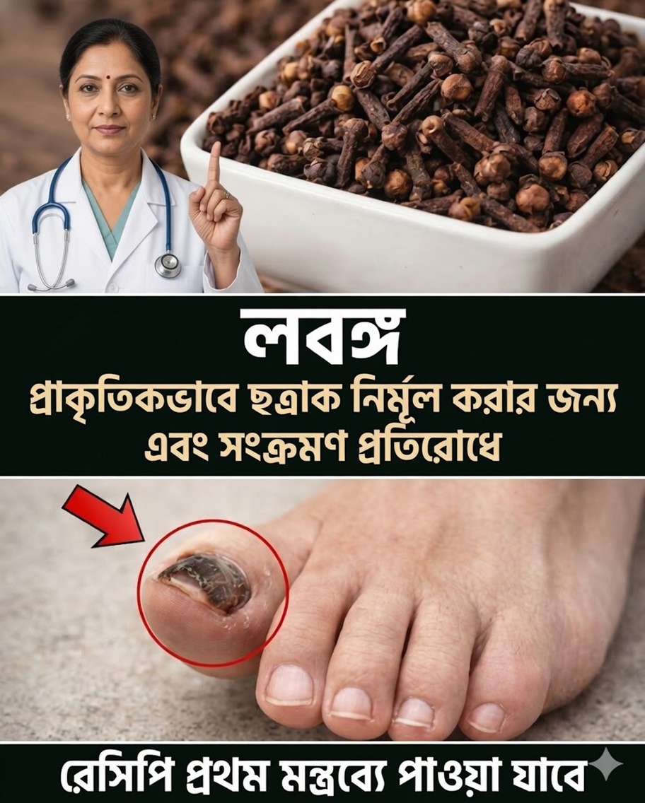 🦶 লবঙ্গ দিয়ে নখের ছত্রাক দূর করুন: একটি প্রাকৃতিক প্রতিকার যা ক্রমশ বেশি গ্রহণ করা হচ্ছে
