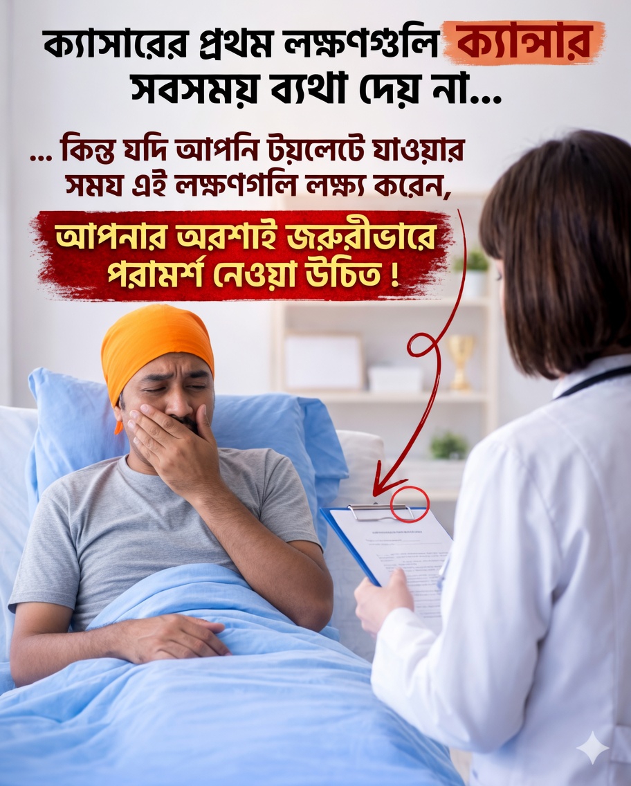 🚨 টয়লেটে যাওয়ার সময় দেখা দিতে পারে এমন ক্যান্সারের ৮টি লক্ষণ: উপেক্ষা করা উচিত নয় এমন প্রাথমিক উপসর্গ