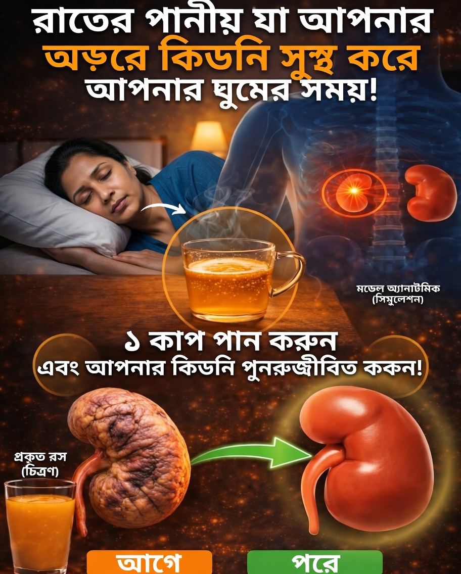 কিডনির স্বাস্থ্য ও রাত্রিকালীন পুনরুদ্ধারে সহায়ক ১১টি সন্ধ্যার কোমল পানীয়