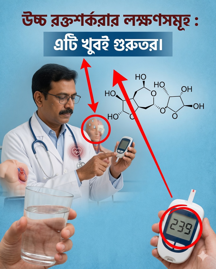 🚨 আপনার রক্তে অতিরিক্ত চিনি আছে এমন লক্ষণ: যেসব উপসর্গ কখনোই উপেক্ষা করা উচিত নয়