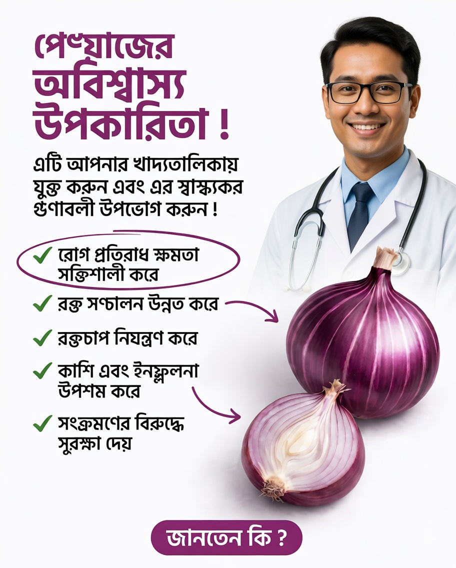 স্বাস্থ্যের জন্য লাল পেঁয়াজের উপকারিতা: আপনার খাদ্যতালিকায় অন্তর্ভুক্ত করার মতো প্রাকৃতিক সুপারফুড 🧅