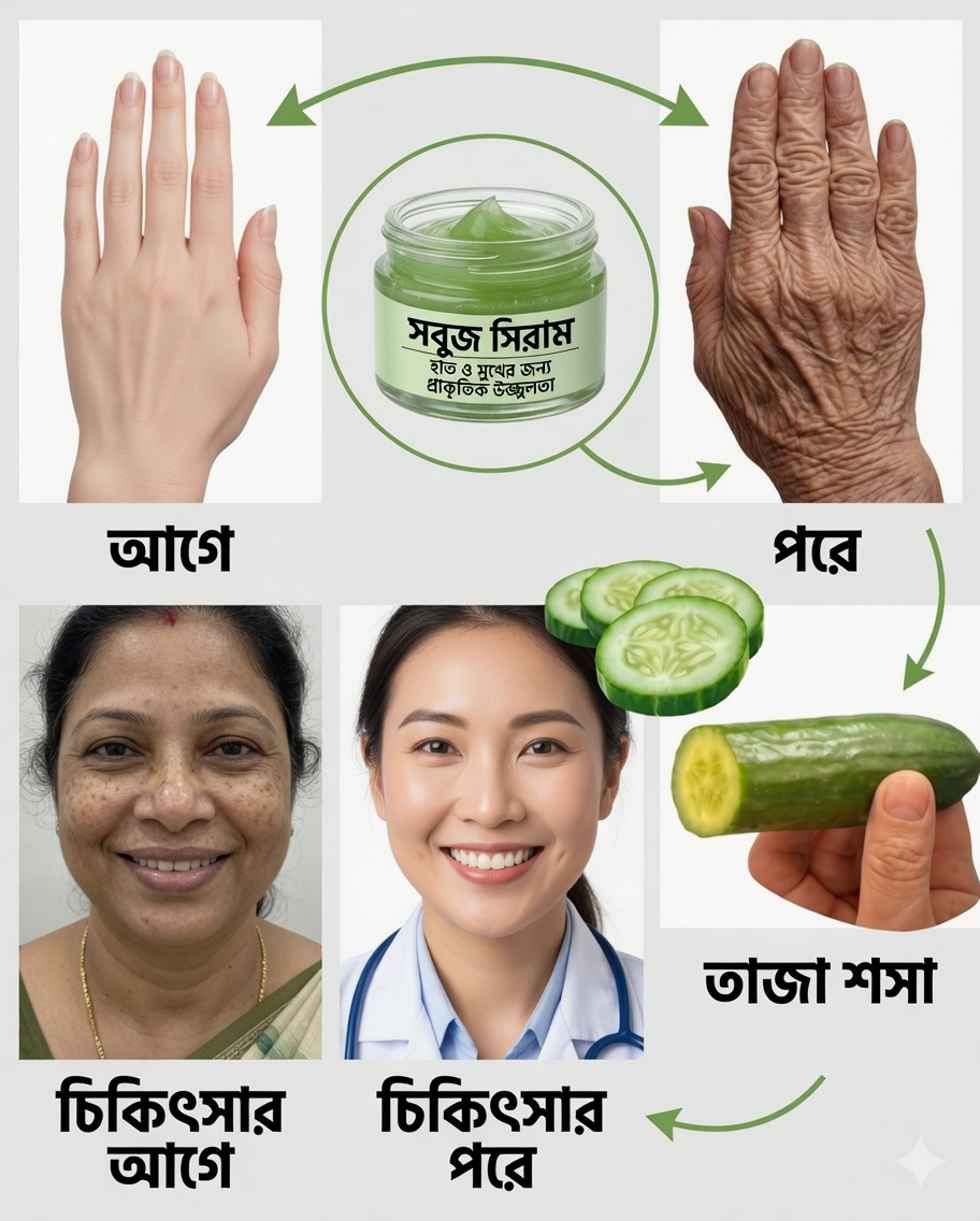 🥒 শসার ৫টি গোপন রহস্য: ত্বককে তরুণ রাখতে ও স্বাস্থ্য উন্নত করতে সাহায্য করে এমন প্রাকৃতিক খাবার