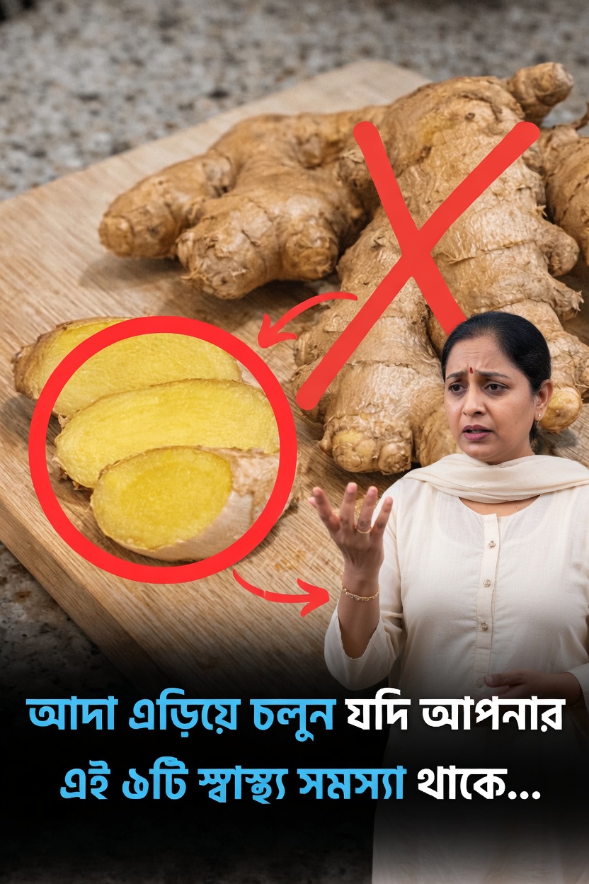 আপনার যদি এই ৫টি স্বাস্থ্য সমস্যা থাকে, তাহলে আদা এড়িয়ে চলুন: আপনার জানা জরুরি গুরুত্বপূর্ণ তথ্য