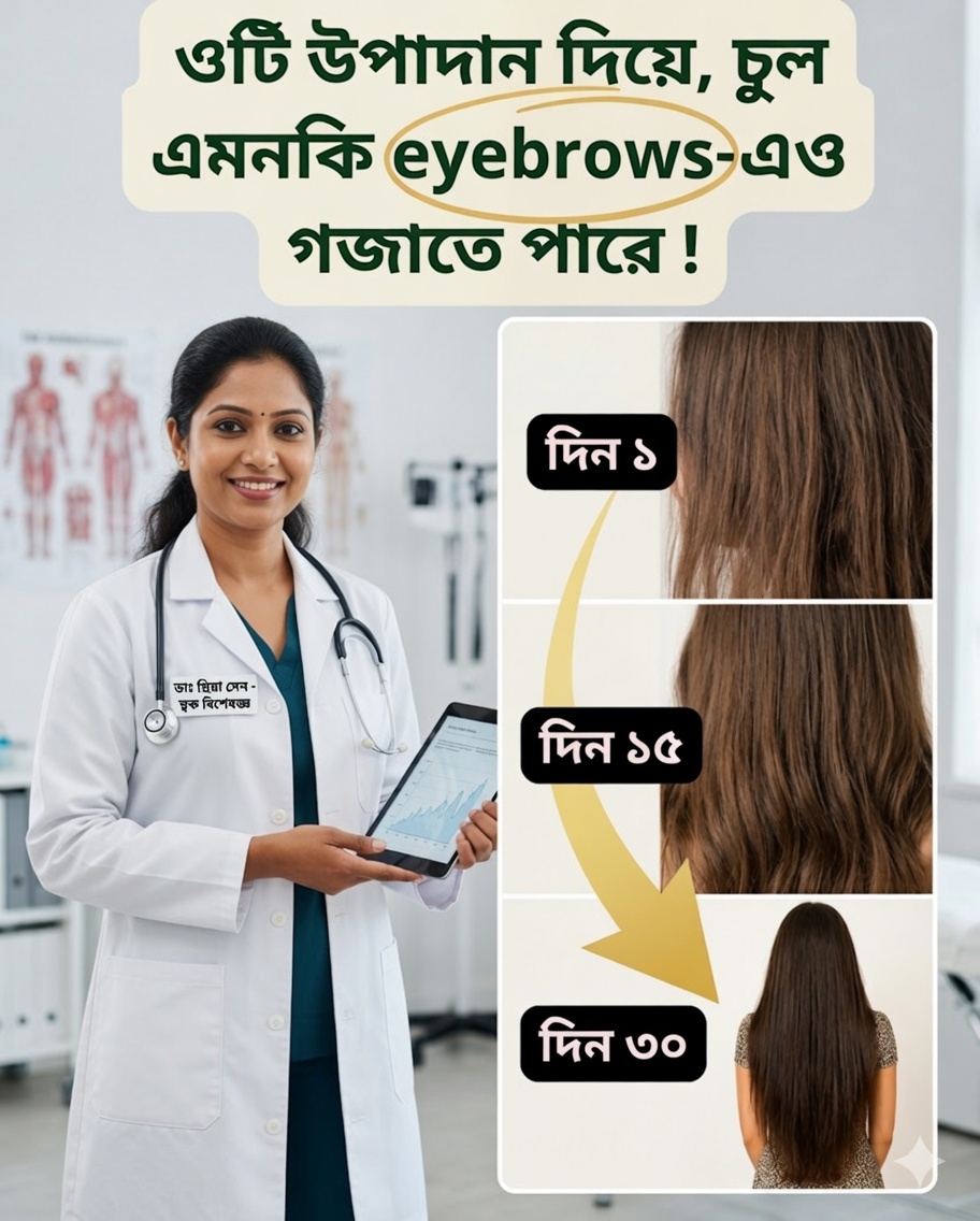 🌿 চুল মজবুত করতে ও এর বৃদ্ধি উদ্দীপিত করতে প্রাকৃতিক মিশ্রণ