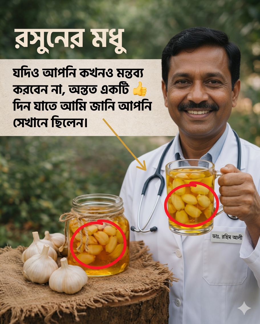 🧄🍯 রসুন ও মধু: স্বাস্থ্যের জন্য ২০টি প্রাকৃতিক প্রতিকার ও বিস্ময়কর উপকারিতা