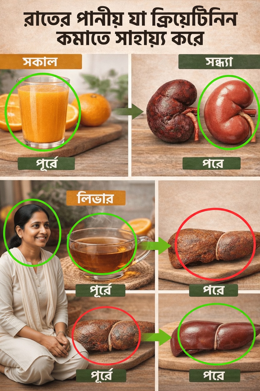 স্বাস্থ্যকর ক্রিয়েটিনিনের মাত্রা ও কিডনির সুস্থতা বজায় রাখতে ঘুমানোর আগে পান করতে পারেন এমন ১১টি আরামদায়ক শোবার-পূর্ব পানীয়