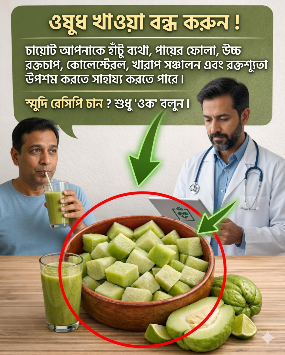 🥒🥤 চায়োটের রস: প্রাকৃতিক পানীয় যা আপনার স্বাস্থ্য বদলে দিতে পারে