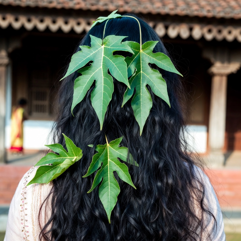 চুলের জন্য পেঁপে পাতার ব্যবহার: একটি প্রাকৃতিক অভ্যাস যা অনেকেই উপেক্ষা করেন?