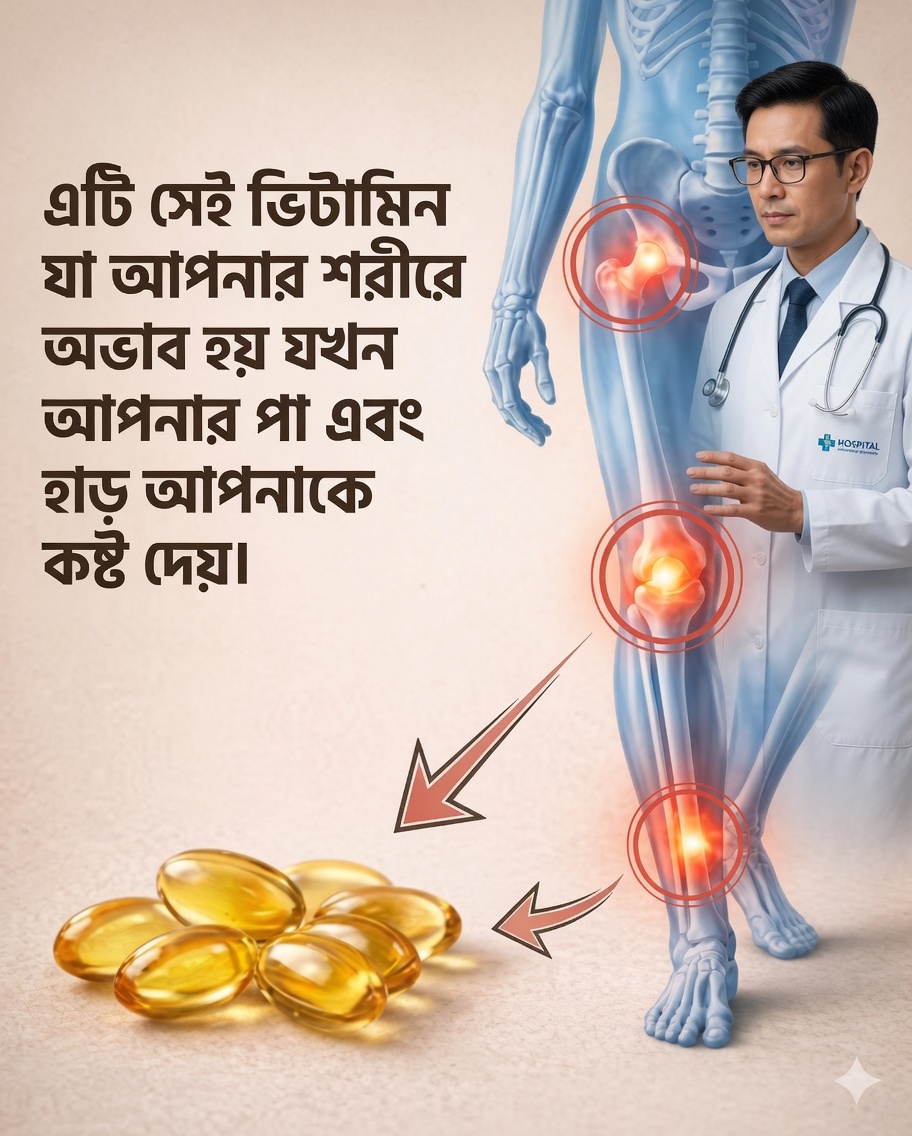 🦵 অপরিহার্য ভিটামিন যা হাঁটুর ব্যথা উপশম করতে পারে
