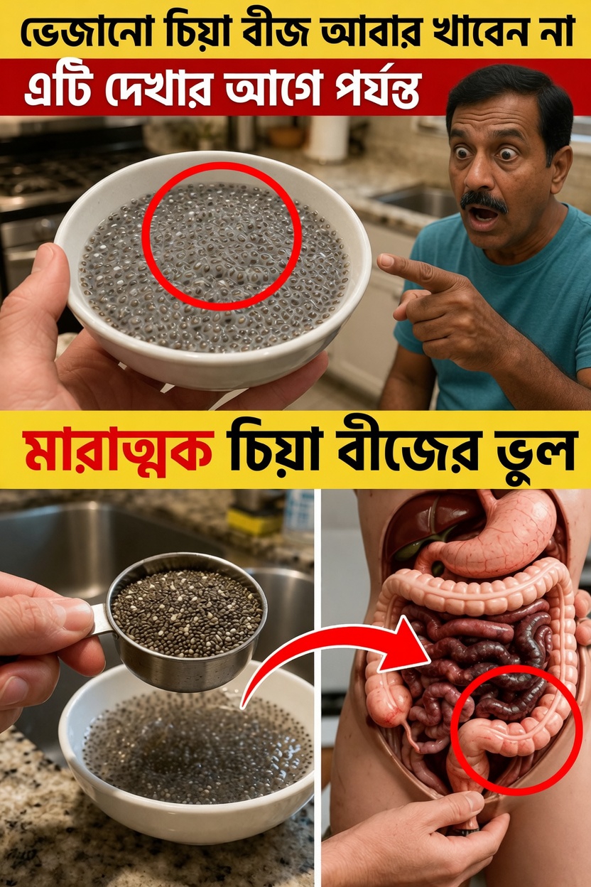 চিয়া বীজ ভিজিয়ে রাখার সময় আপনি যে ৫টি গুরুতর ভুল করছেন এবং ভালো ফলাফলের জন্য সেগুলো কীভাবে এড়াবেন
