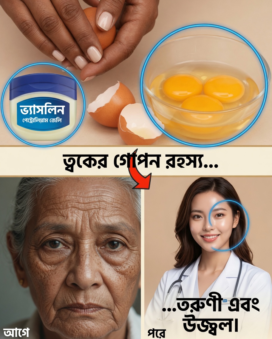 ৬০ বছরের পর আরও টানটান ও ভরাট ত্বক: ডিমের কুসুম ও ভ্যাসলিনের সহজ রাতের মাস্ক, যা মুখে আবারও সতেজতা ফিরিয়ে আনে