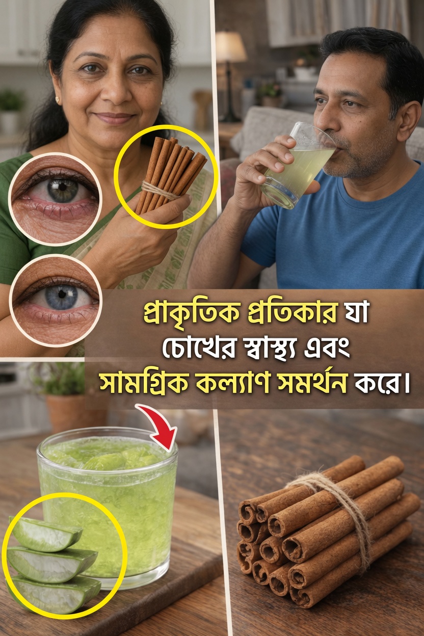 অ্যালোভেরা ও দারুচিনি: সুস্থতা ও চোখের সহায়তার জন্য প্রাকৃতিক উপাদানগুলোর অনুসন্ধান