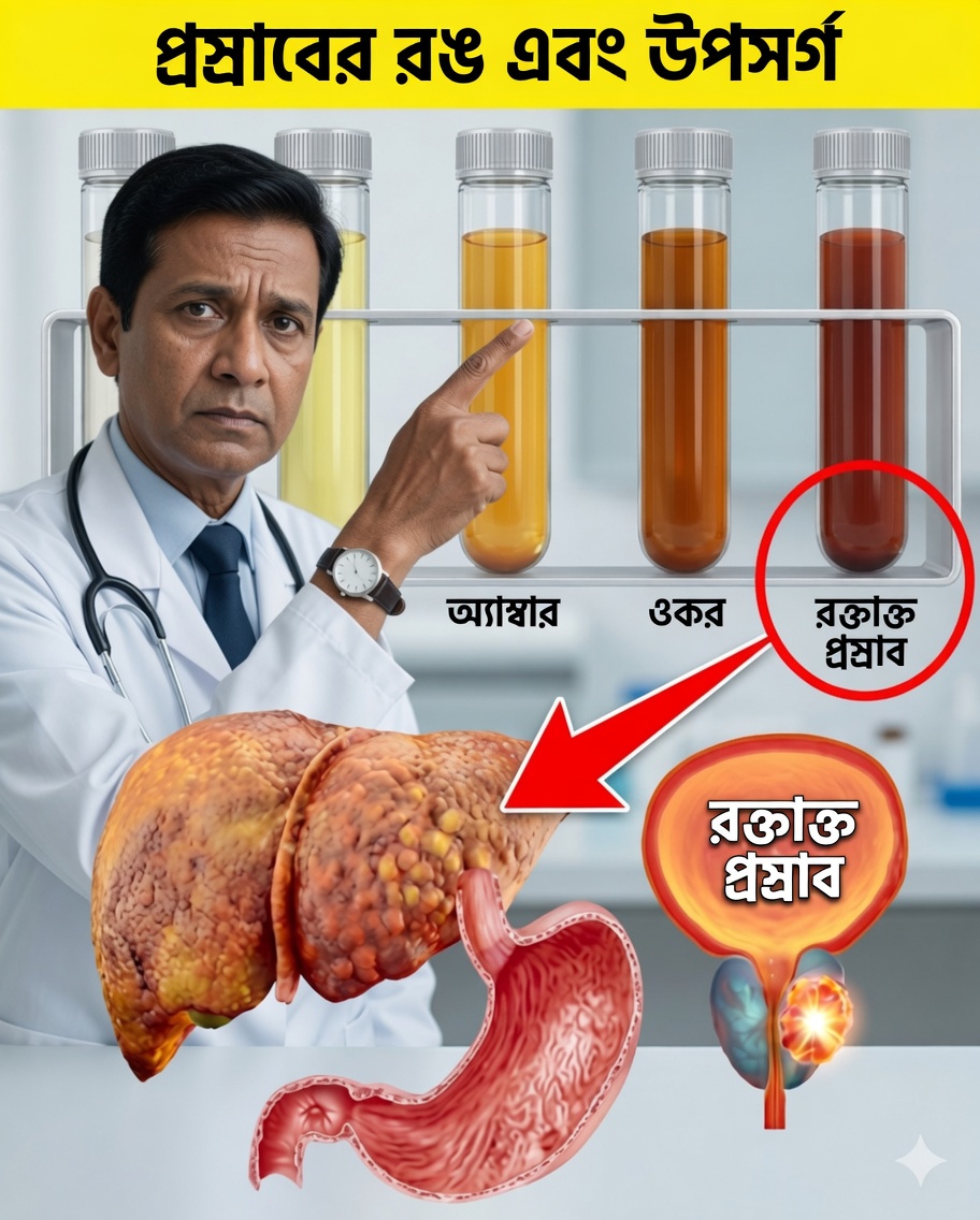 আপনার মূত্রের রং আপনার স্বাস্থ্যের সম্পর্কে কী প্রকাশ করে