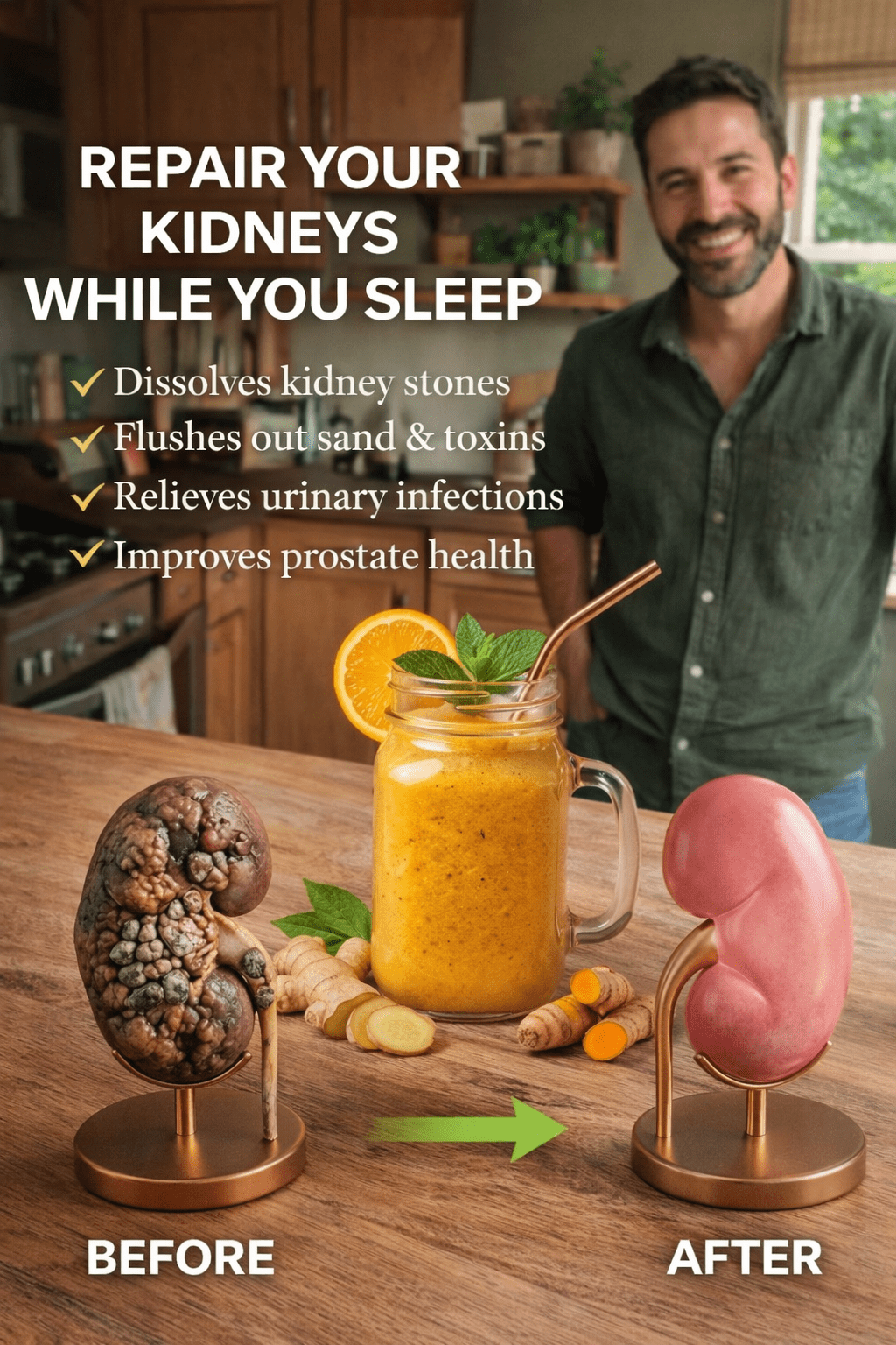 প্রাকৃতিকভাবে কিডনির স্বাস্থ্য সমর্থনে প্রতিদিন কীভাবে একটি সতেজ রাতের পানীয় প্রস্তুত করবেন