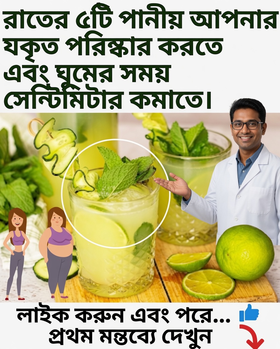 যকৃত ডিটক্স করতে এবং ওজন কমাতে সহায়ক রাতের পানীয়