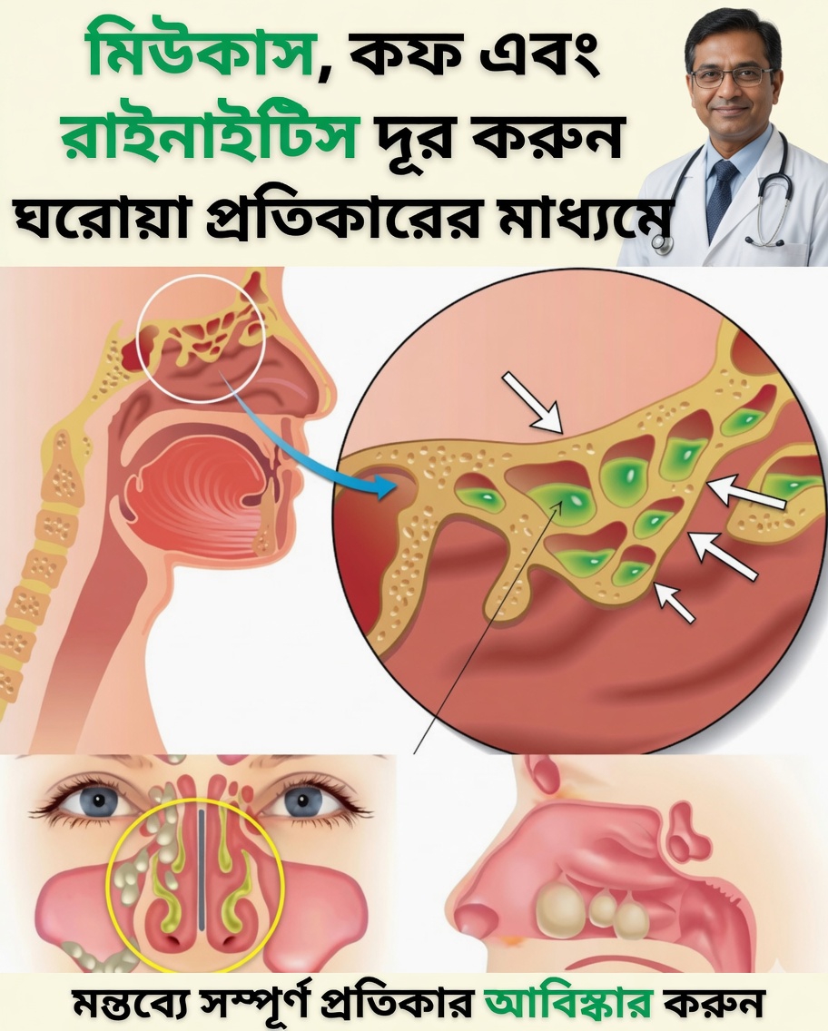 মিউকাস ও কফ: কার্যকর ঘরোয়া প্রতিকার