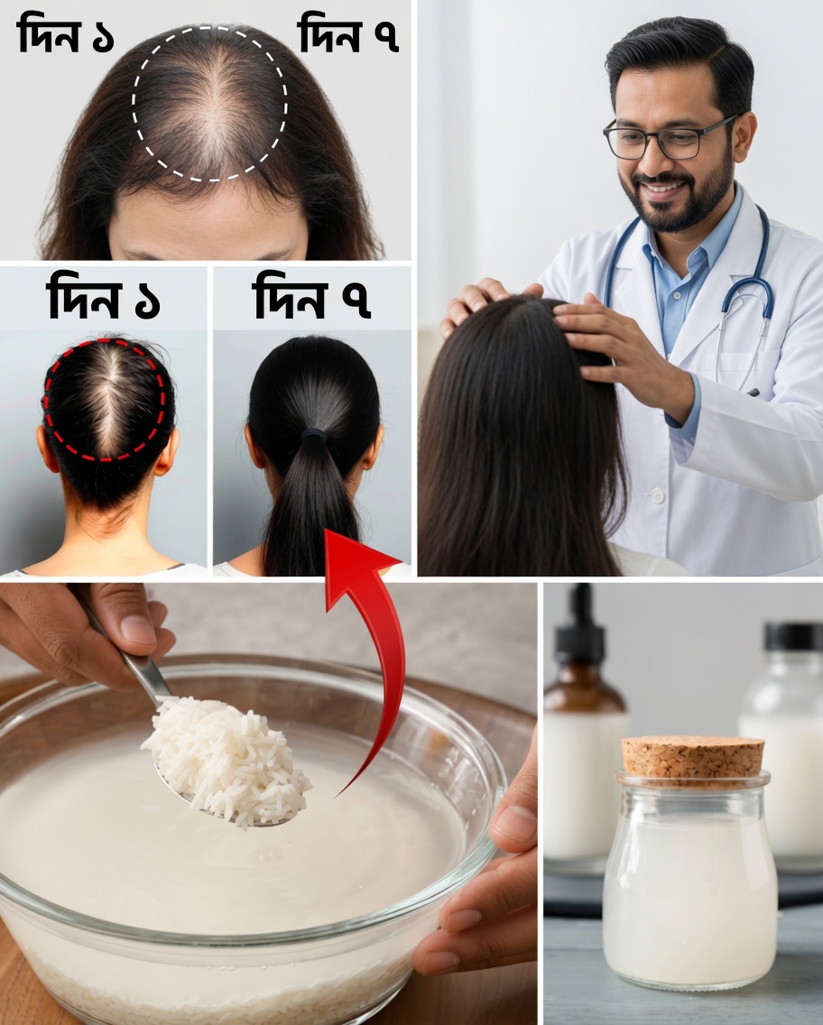 প্রতিদিন চুলে চালের পানি ব্যবহার করুন: ৩০ দিন পর কী ঘটে তা জানুন (প্রাকৃতিক চুলের বৃদ্ধি)