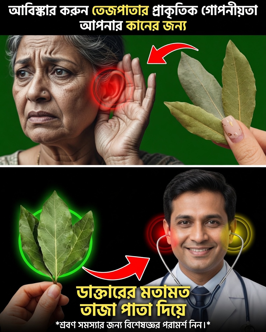 কানের স্বাস্থ্যের জন্য তেজপাতা: ভার্টিগো, টিনিটাস ও ভারসাম্যজনিত সমস্যার বিরুদ্ধে একটি মৃদু ও প্রাকৃতিক পদ্ধতি