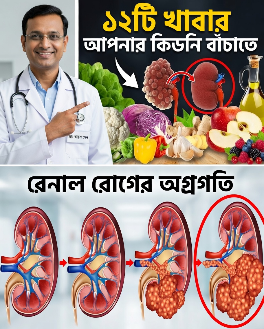 কিডনির স্বাস্থ্য ভালো রাখতে এবং ক্ষতি প্রতিরোধে সাহায্য করতে পারে এমন ১২টি খাবার