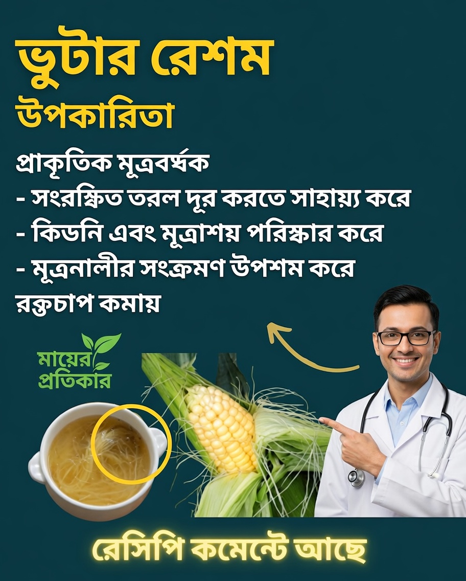 ভুট্টার রেশম ফুটিয়ে নিন: আপনার স্বাস্থ্যের জন্য এক প্রাচীন প্রাকৃতিক গোপন রহস্য