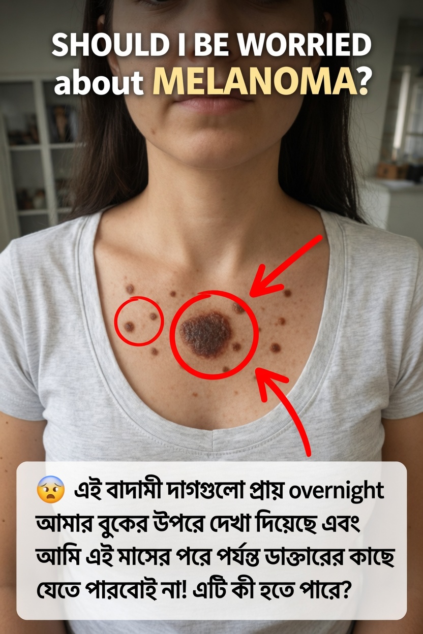 আপনার বুকে হঠাৎ বাদামী দাগ: এগুলোর মানে কী হতে পারে এবং মেলানোমা নিয়ে কি উদ্বিগ্ন হওয়া উচিত?