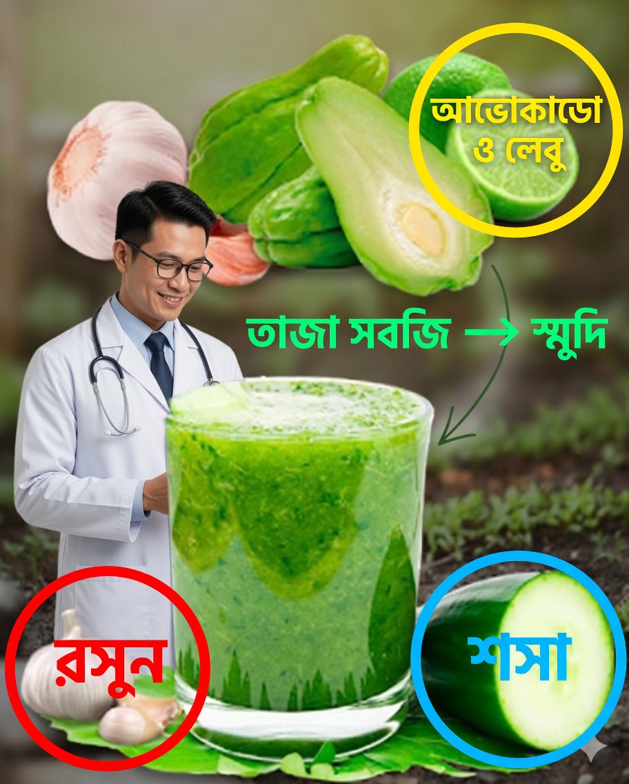 স্বাস্থ্যের জন্য প্রাকৃতিক রেসিপি: চায়োটে, রসুন, লেবু ও শসার পানীয়