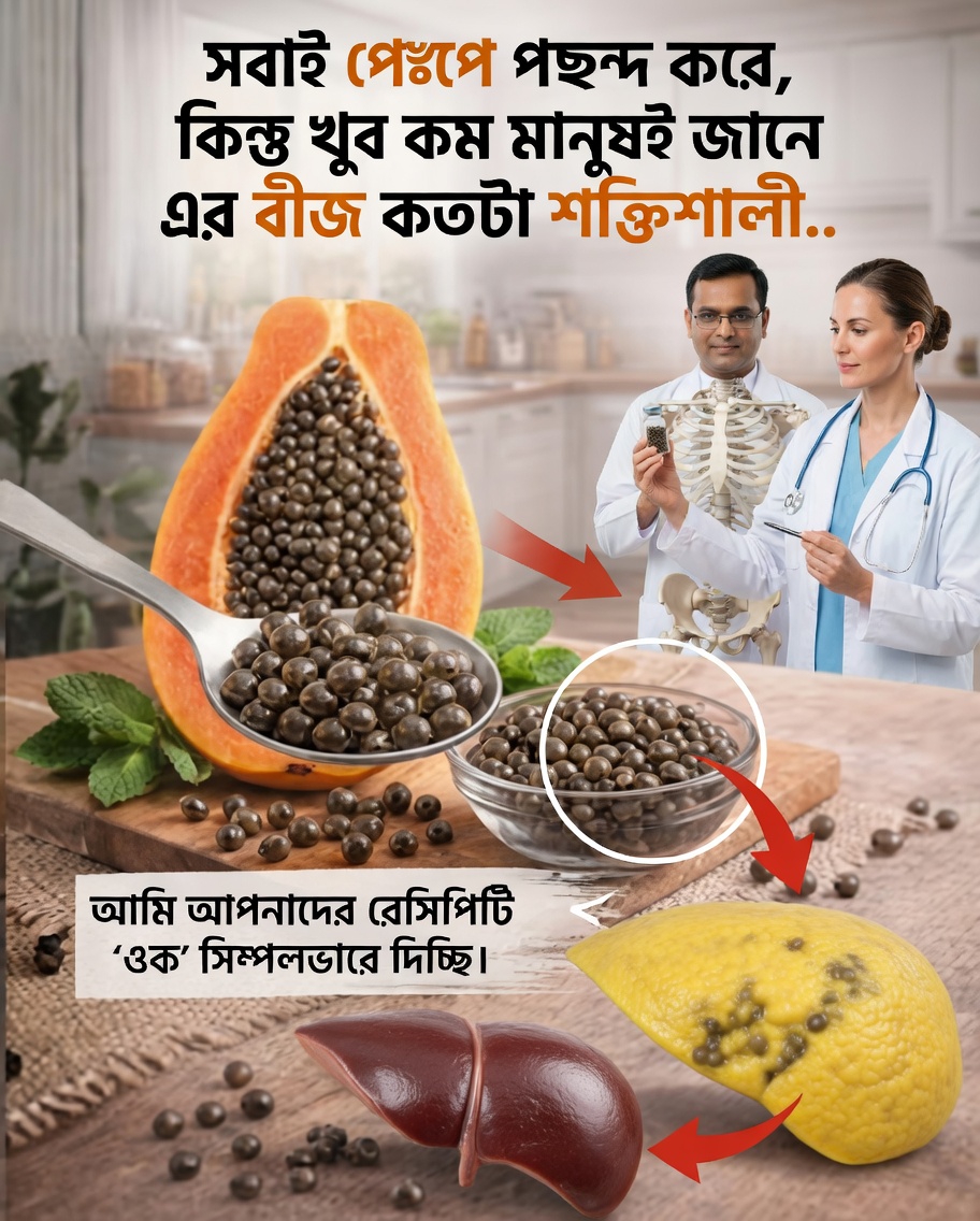 🌿 পেঁপের বীজ: শক্তিশালী প্রাকৃতিক প্রতিকার, যা ক্রমশ আরও বেশি মানুষ আবিষ্কার করছে