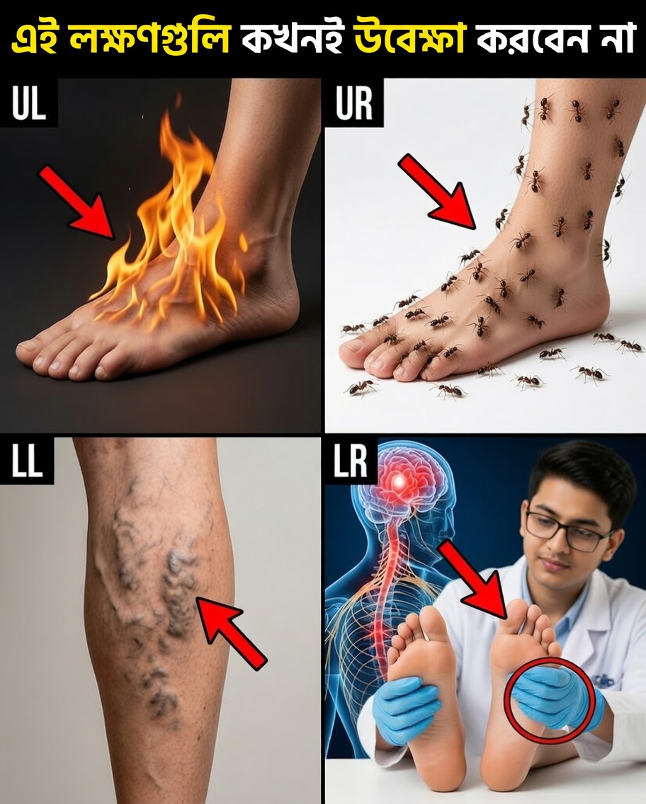 আপনার পায়ের আঙুলে শুরু হওয়া স্নায়ু ক্ষতির ৮টি নীরব লক্ষণ, যা আপনি উপেক্ষা করতে পারেন