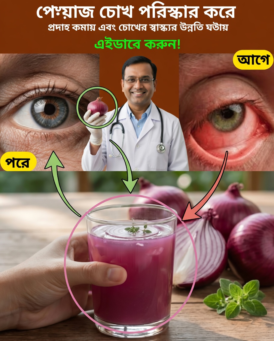 পেঁয়াজের সাহায্যে চোখের সুস্থতা: চোখের ক্লান্তি প্রশমিত করে ভারসাম্য ফিরিয়ে আনতে ৫ দিনের একটি কোমল রুটিন