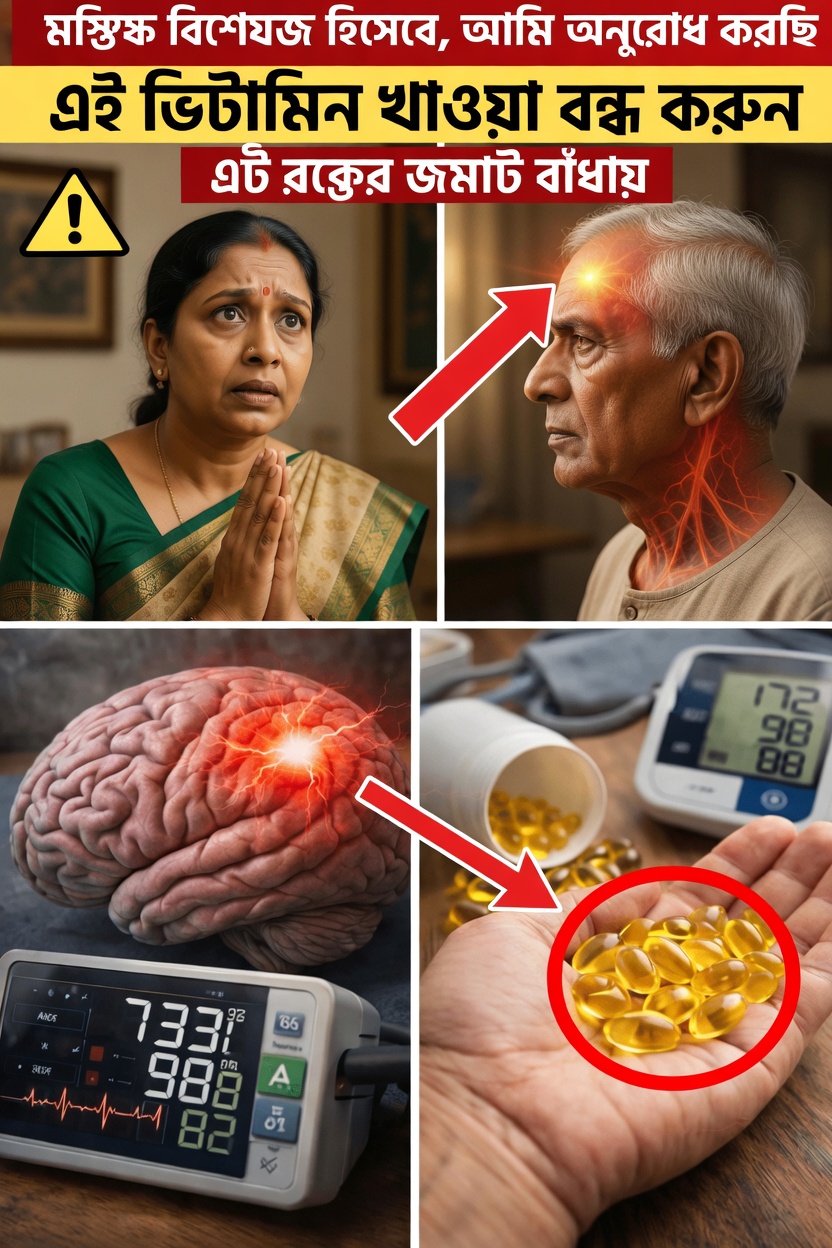 উচ্চমাত্রার ভিটামিন ই সাপ্লিমেন্ট গ্রহণ কি ঝুঁকির যোগ্য? স্ট্রোকের উদ্বেগ নিয়ে গবেষণা কী দেখায়