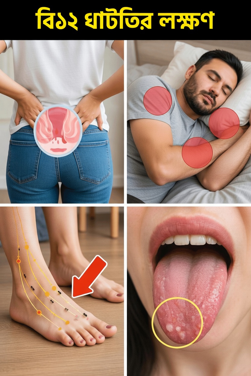 ভিটামিন বি১২-এর জন্য আপনার শরীর আকুতি জানাচ্ছে—এমন ৮টি অদ্ভুত লক্ষণ এবং সেগুলোর অর্থ কী হতে পারে