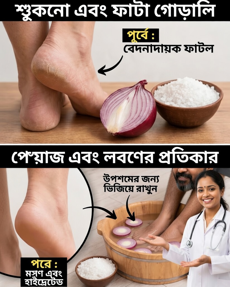 শুকনো ও ব্যথাযুক্ত গোড়ালি? সত্যিই কার্যকর পাঁচটি প্রাকৃতিক প্রতিকার