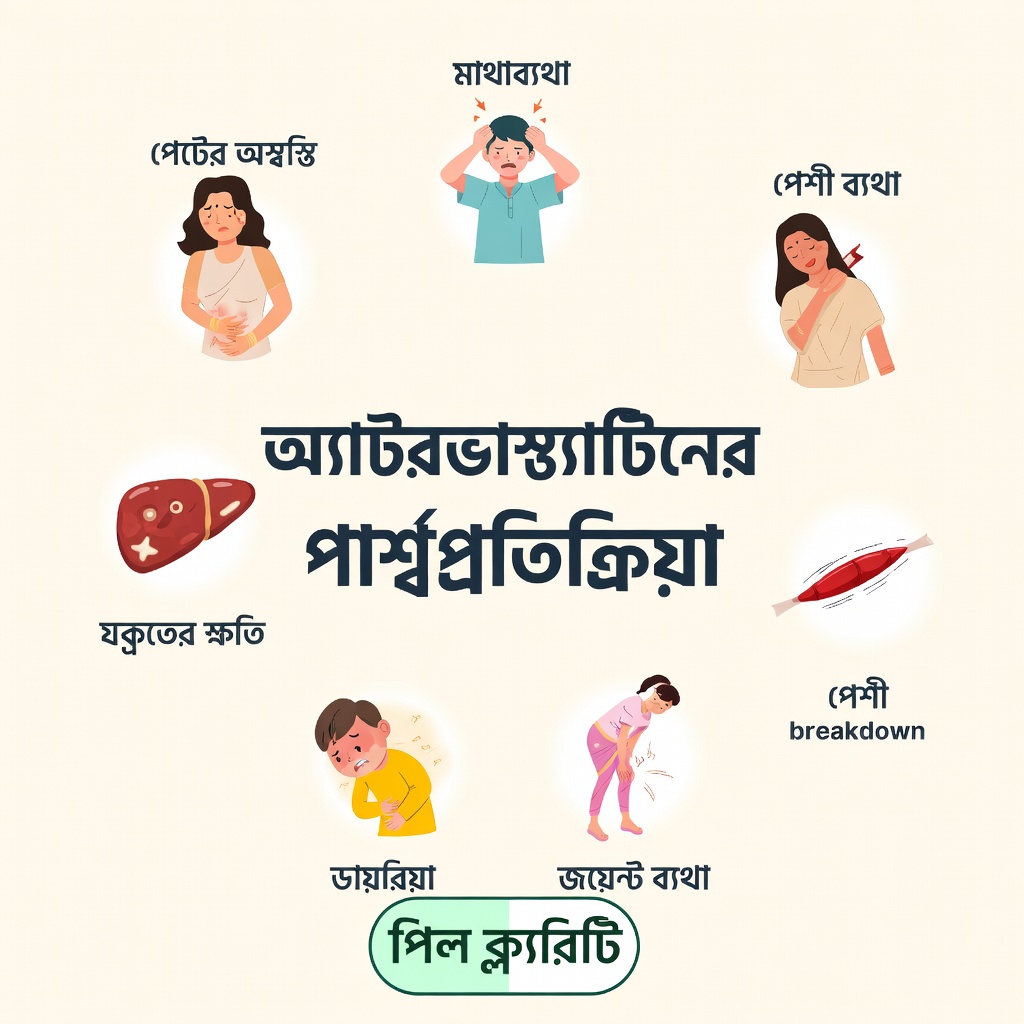 অ্যাটোরভাস্টাটিন সম্পর্কে ধারণা: ১৫টি সম্ভাব্য পার্শ্বপ্রতিক্রিয়া যা আপনি অনুভব করতে পারেন এবং সেগুলো মোকাবেলার পরামর্শ