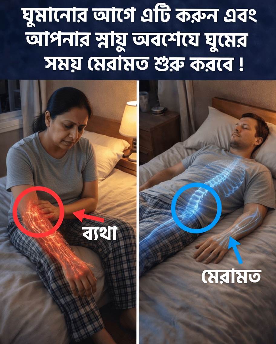 ঘুমের সময় আপনার শরীরের স্বাভাবিক স্নায়ু পুনরুদ্ধারকে সহায়তা করার জন্য সহজ সন্ধ্যার রুটিনগুলো