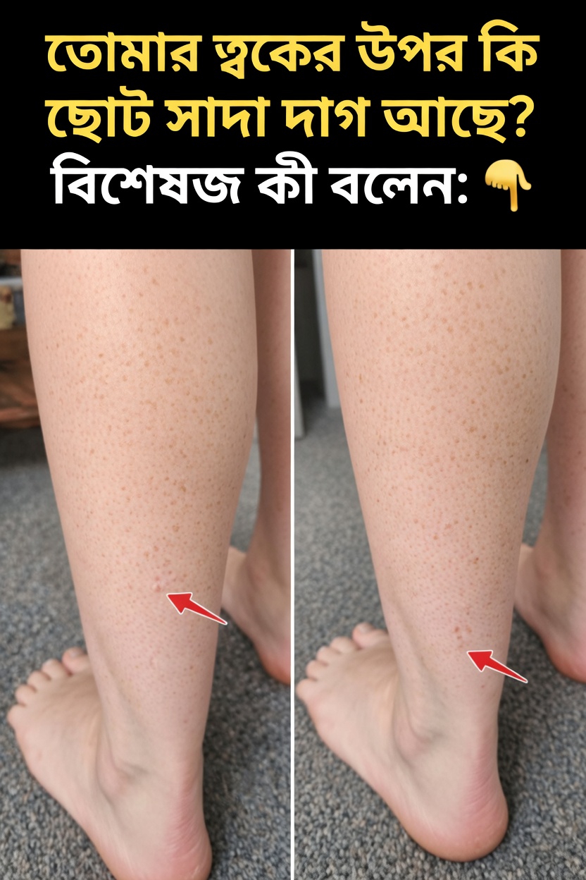 আপনার বাহু ও পায়ে কেন ছোট সাদা দাগ দেখা দেয়? ত্বকের এই সাধারণ পরিবর্তনটি বুঝে নিন