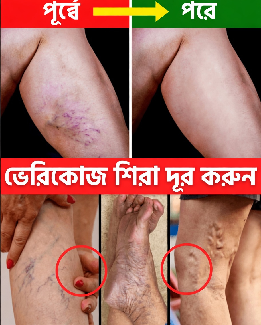 ভেরিকোজ শিরা দূর করার এবং প্রাকৃতিকভাবে রক্তপ্রবাহ বাড়ানোর ১০টি প্রাকৃতিক উপায়