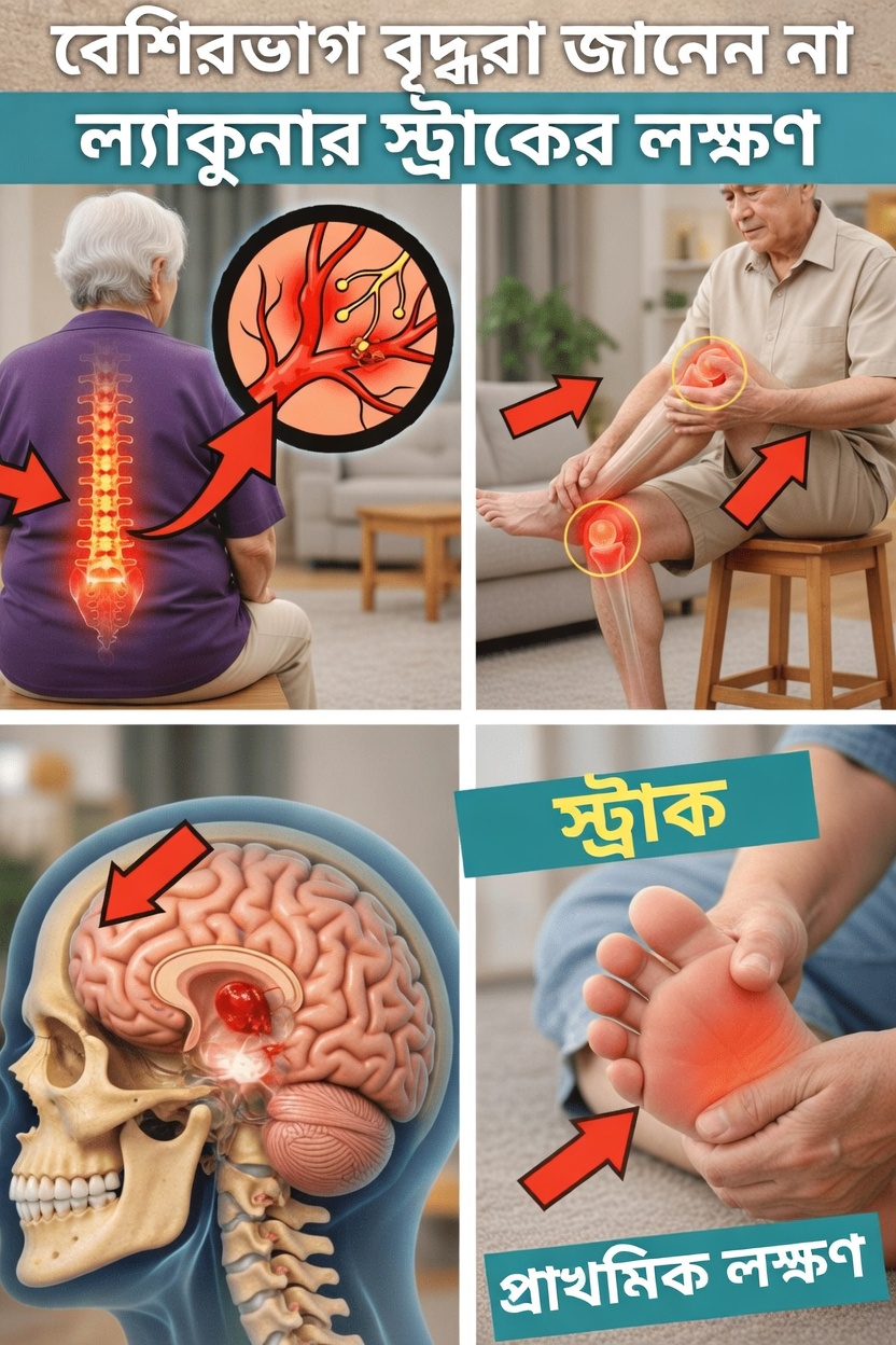 ৬০ বছরের বেশি বয়সী অধিকাংশ প্রবীণরা প্রায়ই উপেক্ষা করেন এমন লাকুনার স্ট্রোকের ৭টি সতর্ক সংকেত কী?
