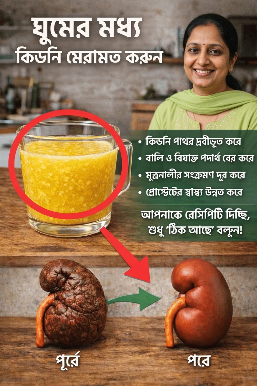 সহজ দৈনন্দিন অভ্যাস এবং কিডনির স্বাস্থ্যে স্বাভাবিকভাবে সহায়তা করার জন্য একটি সুস্বাদু ঘুমানোর আগে পানীয়ের রেসিপি আবিষ্কার করুন