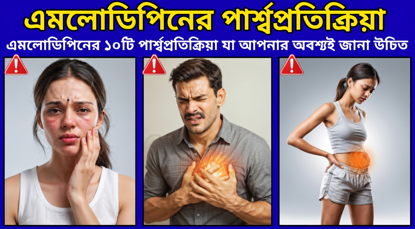 অ্যামলোডিপিনের ১২টি আশ্চর্যজনক পার্শ্বপ্রতিক্রিয়া যা ডাক্তাররা প্রায়ই উল্লেখ করেন না