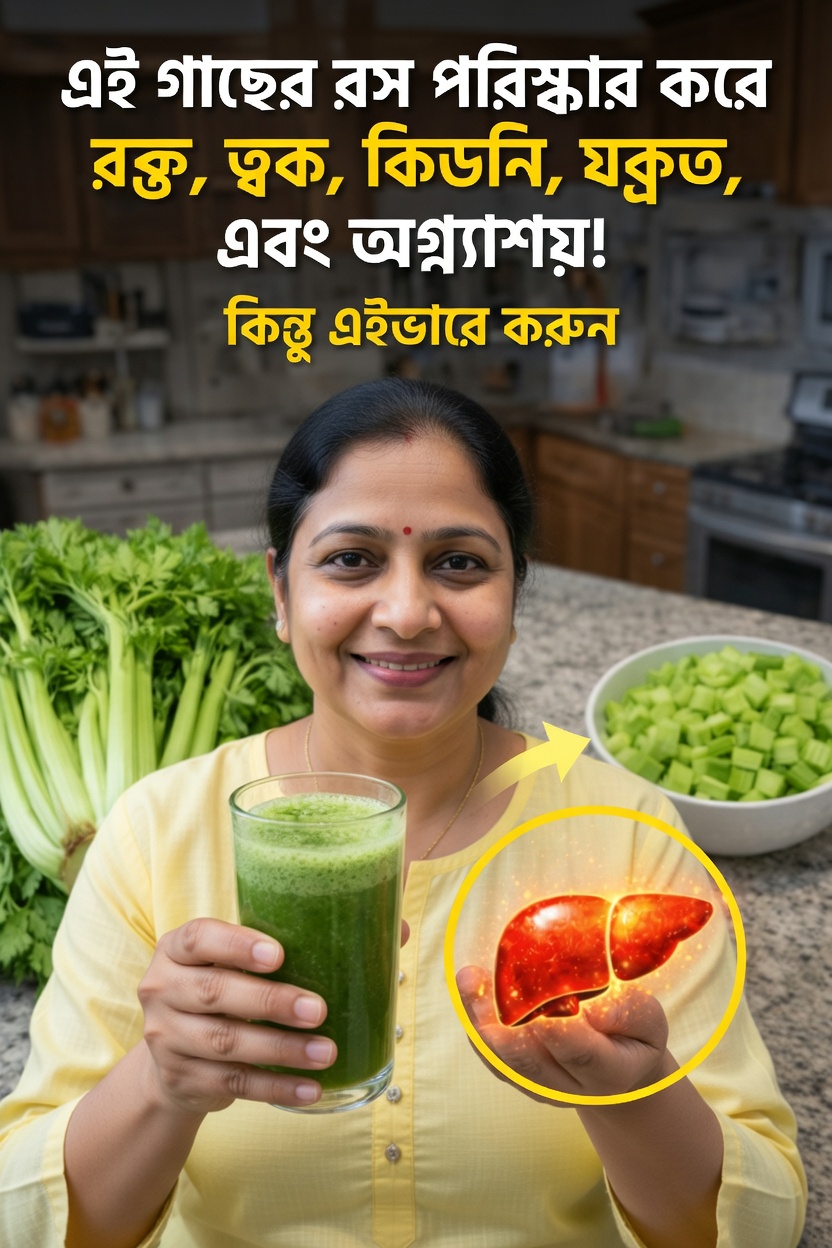 সেলারি জুস: আপনার দৈনন্দিন রুটিনে আরও পুষ্টি ও জলীয়তা যোগ করার একটি সহজ উপায়