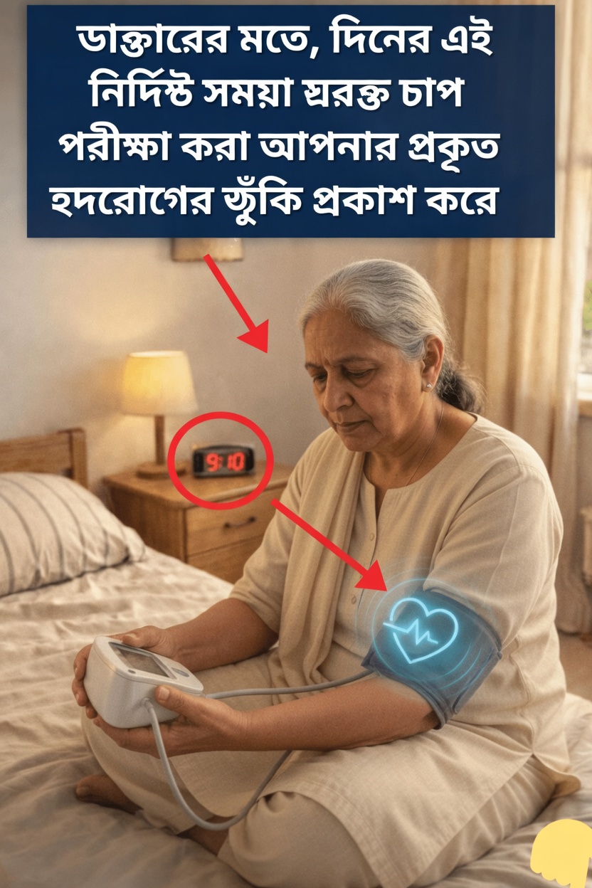 দিনের সেই একমাত্র সময়, যখন সকালের রক্তচাপের মাপ আপনার হৃদ্‌স্বাস্থ্যের প্রকৃত ঝুঁকি প্রকাশ করে