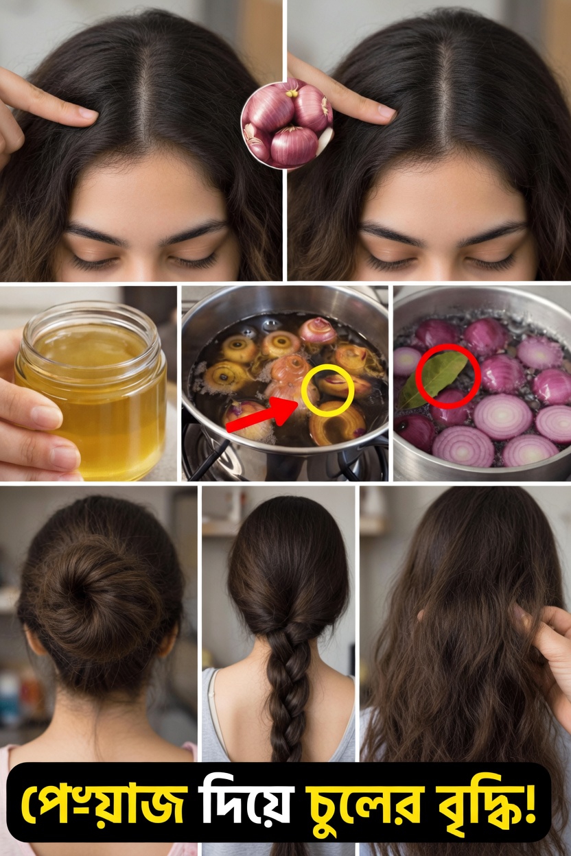 চুলের স্বাস্থ্য ও বৃদ্ধিতে সহায়তার জন্য প্রাকৃতিক বিকল্প হিসেবে পেঁয়াজের রসের অনুসন্ধান